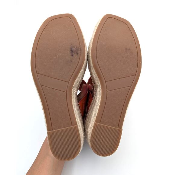 Nordstrom Rack Cressida Platform Wedge Espadrille Sandal Red Size US6M EU37 - Picture 8 of 12